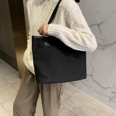 Canvas Shoulder Bags Women Large Capacity Shopping Casual Tote Bag