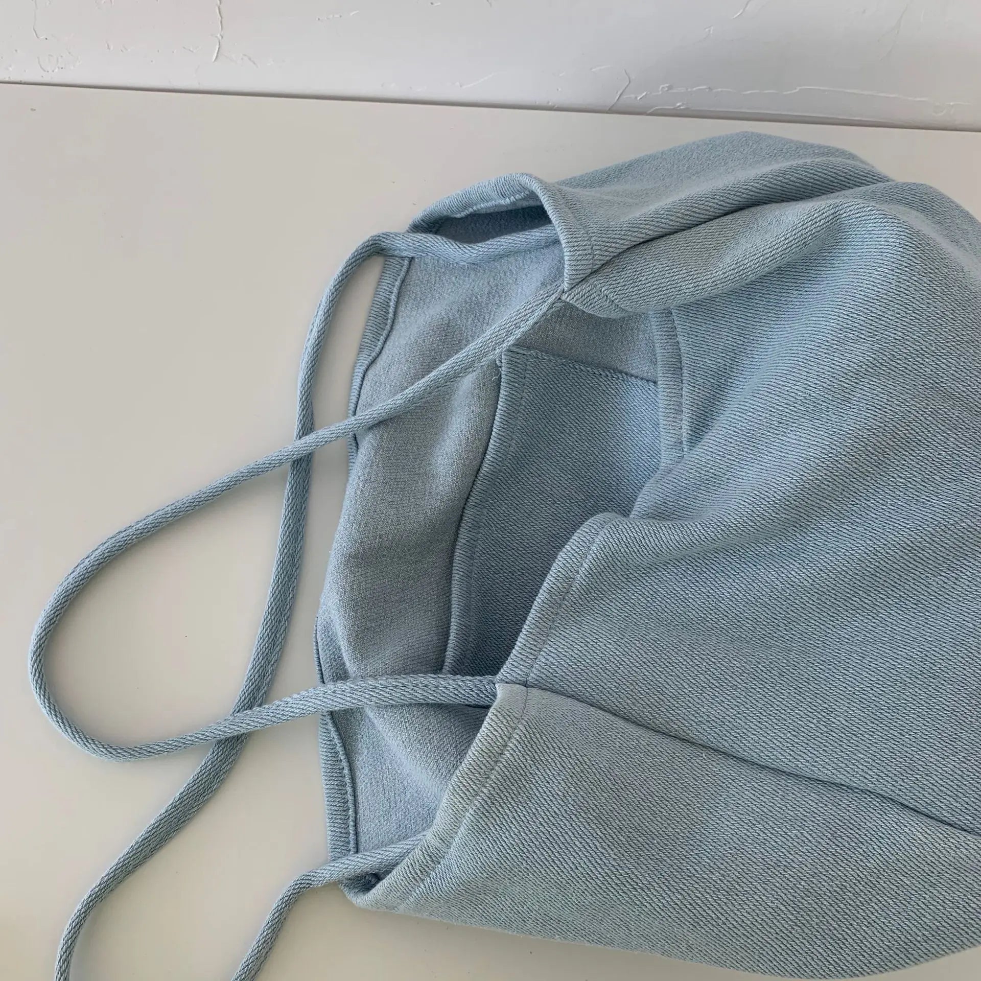 Canvas Shoulder Bags Women Solid Underarm Large Capacity Retro Tote Bag