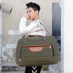 Canvas Travel Bag Durable Duffel Shoulder Weekend Carry Organizer