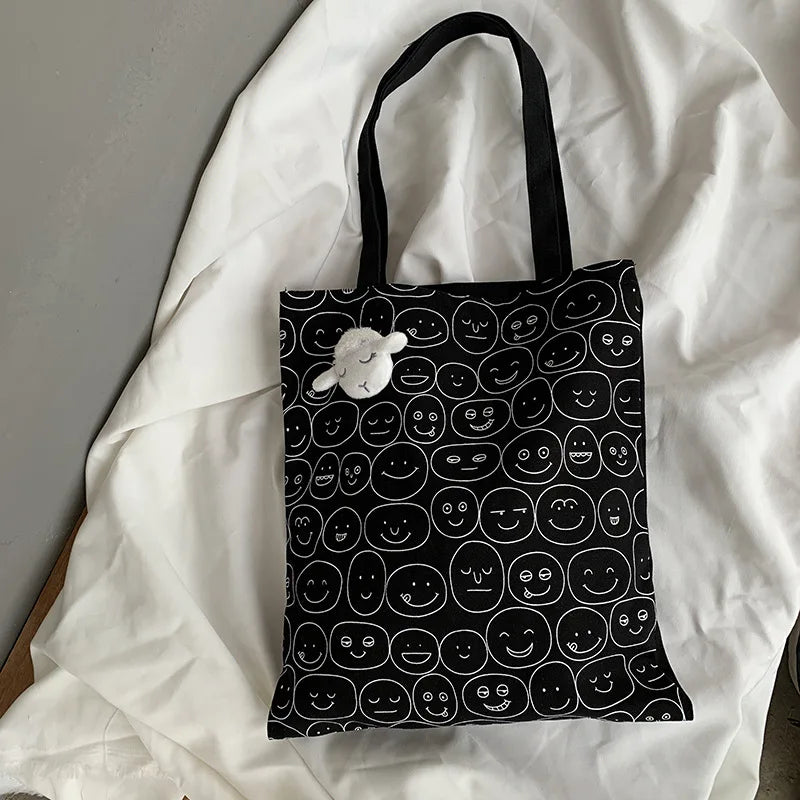 Japanese Cartoon Eco Tote Bag for Women