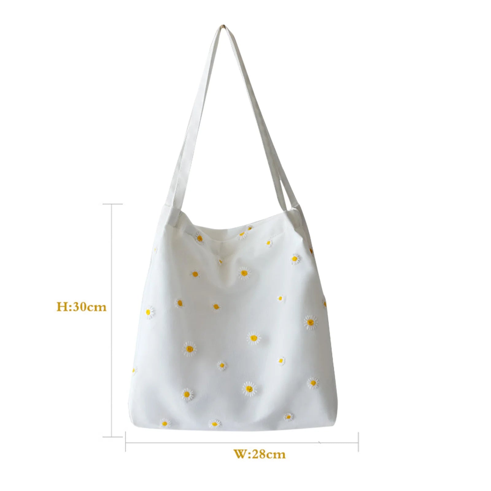 Canvas Tote Bag Daisy Lace Handbags