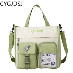 Women's Canvas Tote Bag Shoulder Crossbody Handbag
