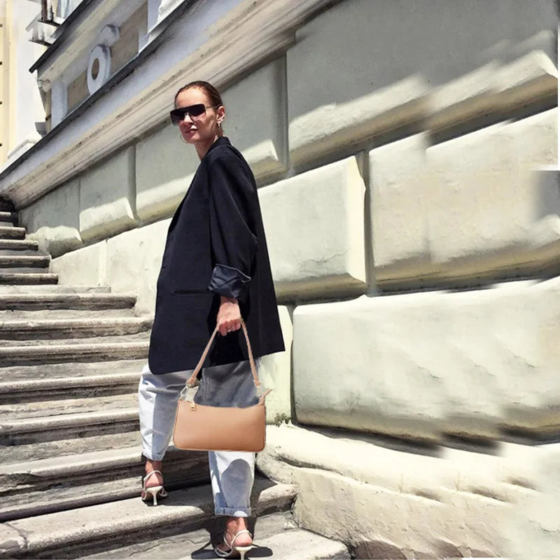 Canvas Tote Women Small Shoulder Bag Vintage Messenger Subaxillary Bag