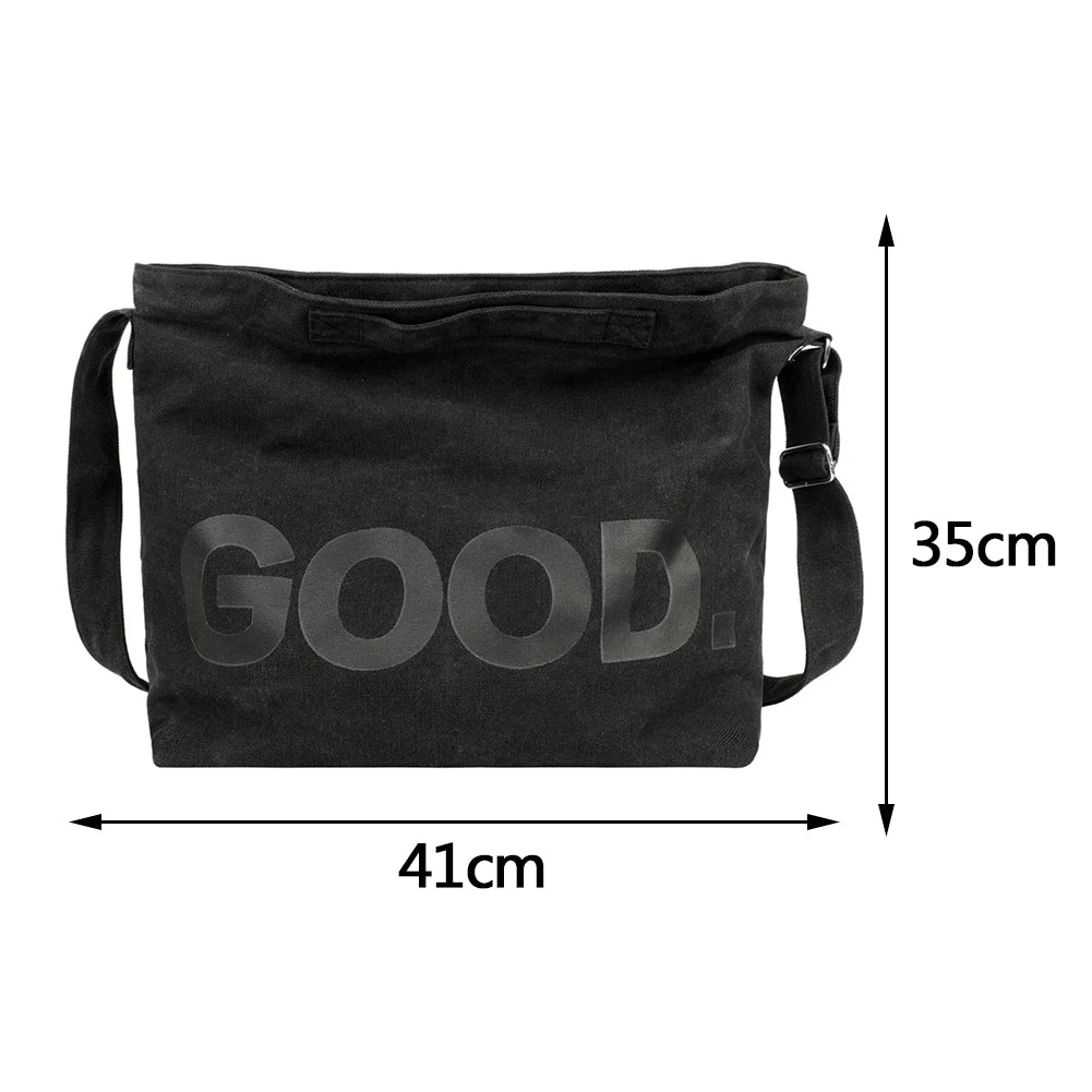 Canvas Underarm Bag Large Capacity Crossbody Bags Soft Casual Purse