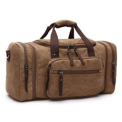 Canvas Weekend Shoulder Bag for Men - Large Capacity Travel Duffel