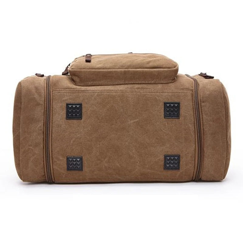 Canvas Weekend Shoulder Bag for Men - Large Capacity Travel Duffel