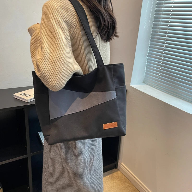 Canvas Woman Bag Female Flap Shoulder Bags Ladies Hand Bags Casual