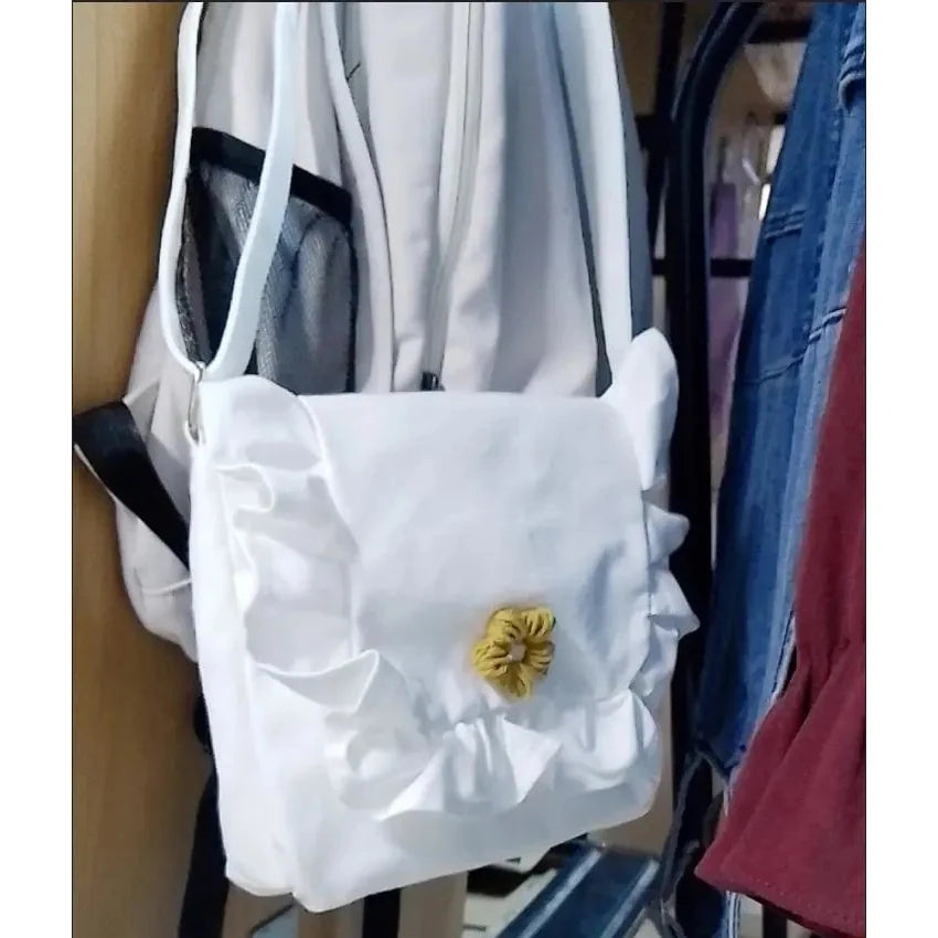 Canvas Lace Crossbody Shoulder Bag Schoolgirl Handbag