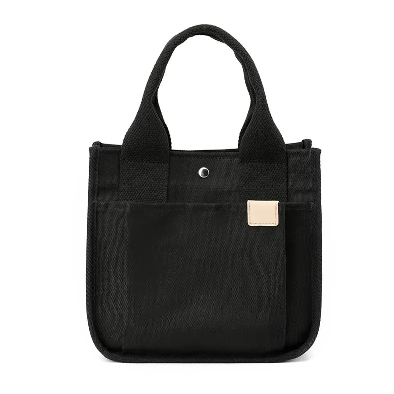 Canvas Women's Shoulder Bag Multi-pocket Casual Tote