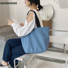 Canvas Women's Shopper Bag Large Tote Waterproof Beach Handbag
