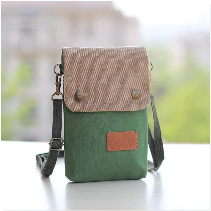 Canvas Women's Small Shoulder Bag Lady Personality Creative Cartoon Crossbody Ba