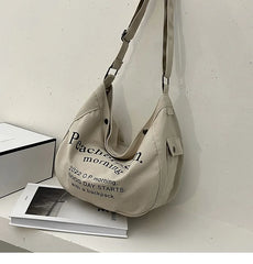 Canvas Tote Bag for Students - Large Capacity