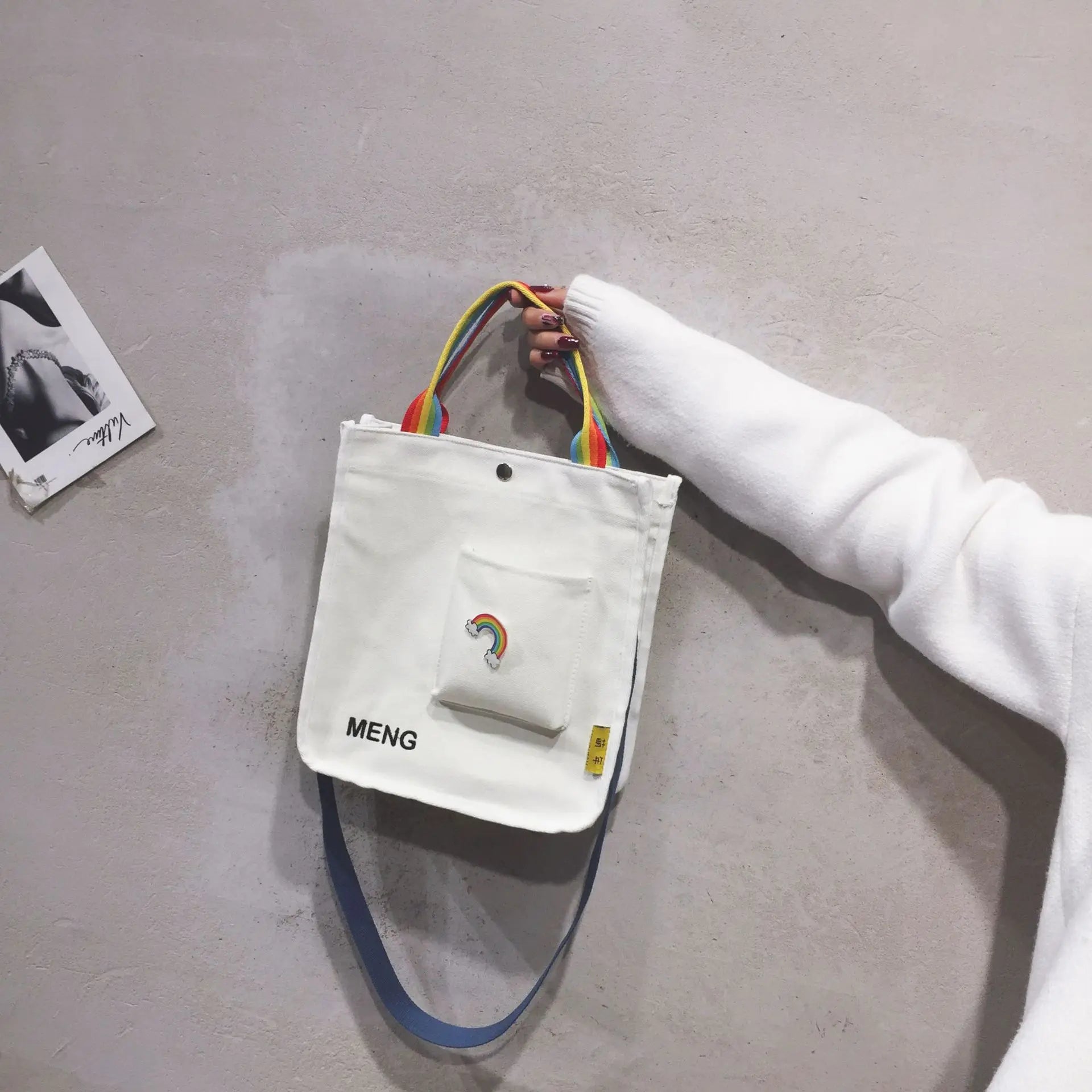 Large Canvas Shoulder Bag for Women