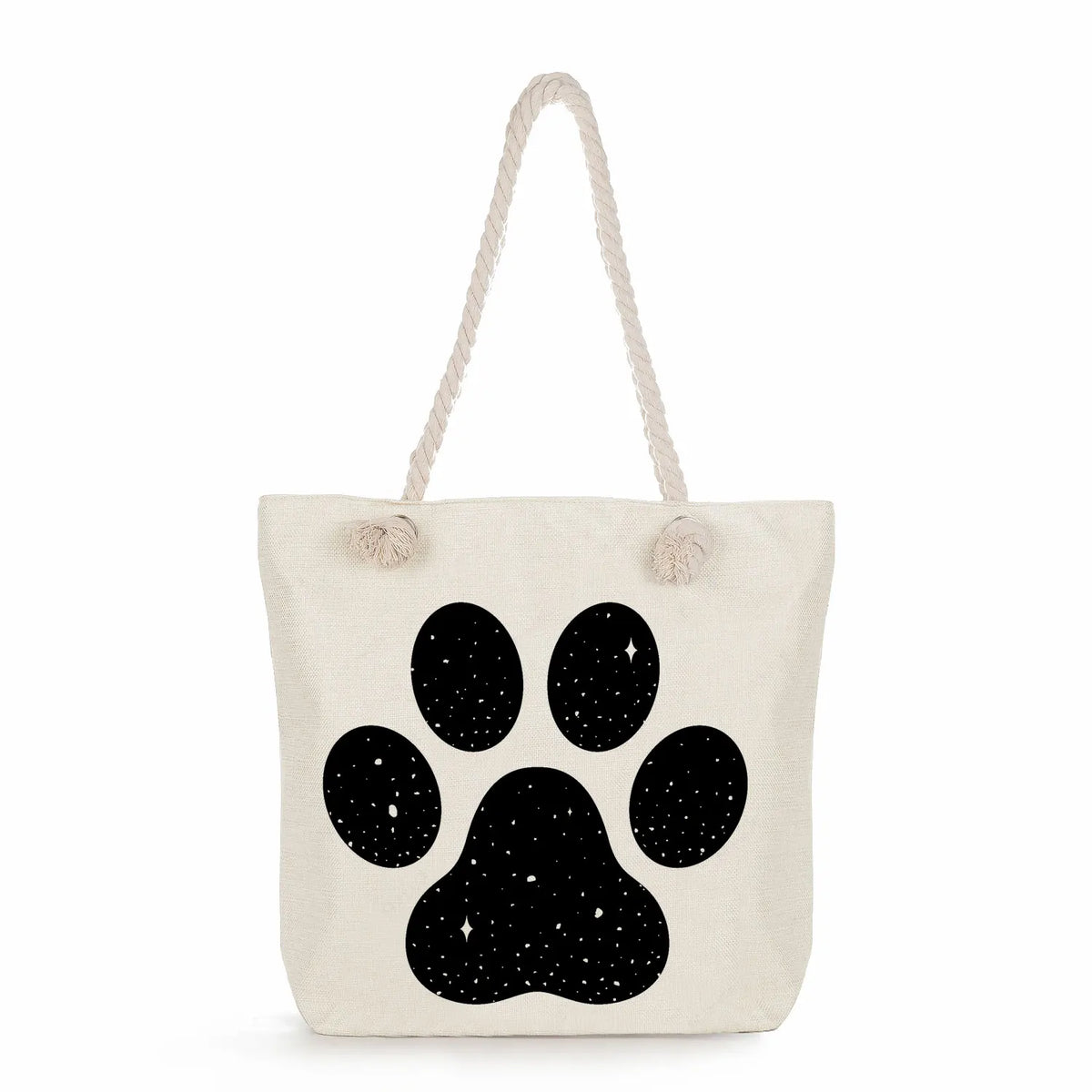 Capacity Lady Tote Bags Pug Cartoon Print Women Shoulder Bag