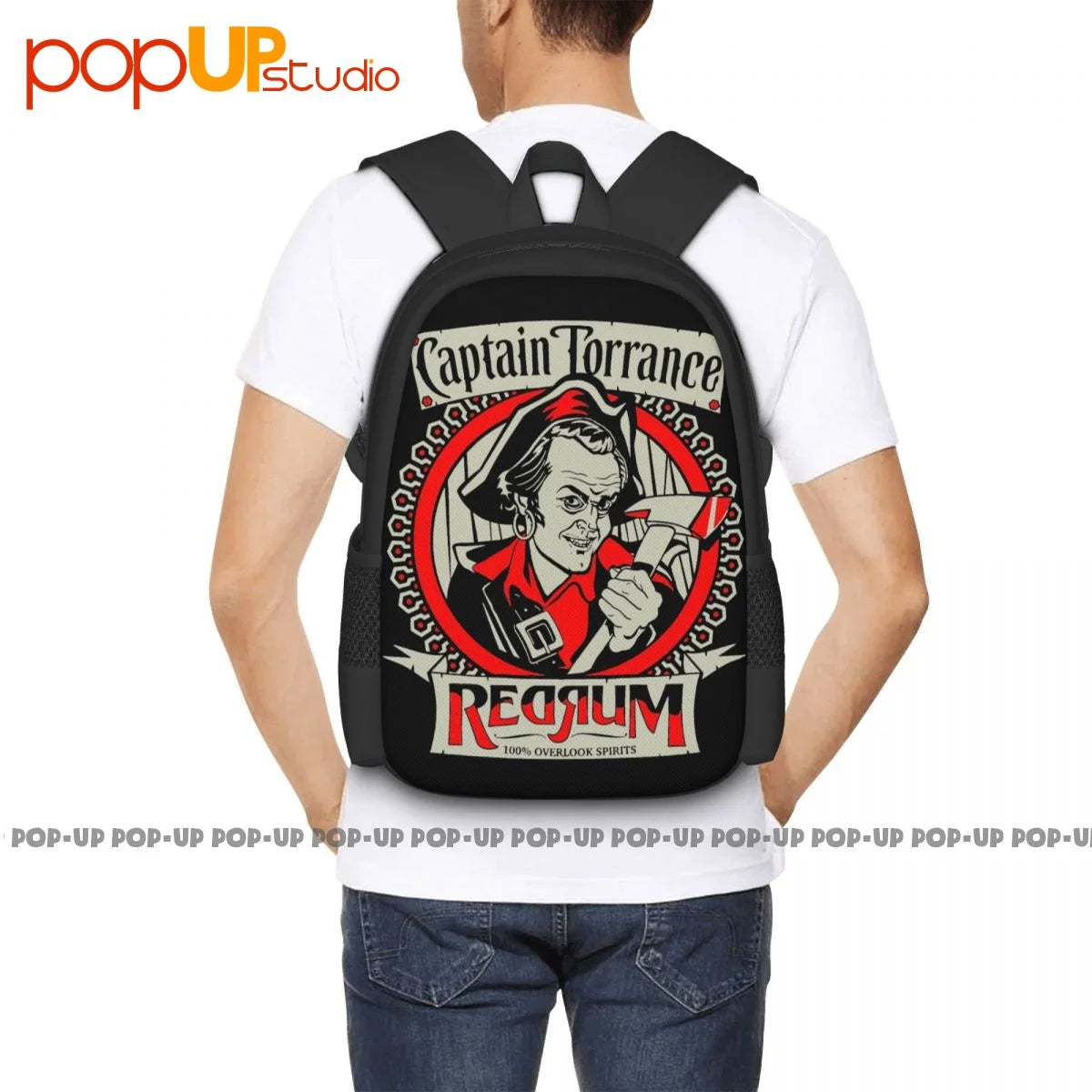 Captain Jack Torrance Rum Backpack Large Capacity Gym Schoolbag