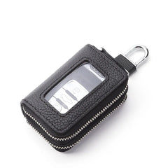 Car Key Bag Leather Multi-function Double Zipper