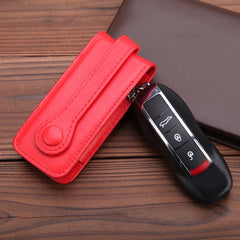 Leather Car Key Case Cover for Porsche Models