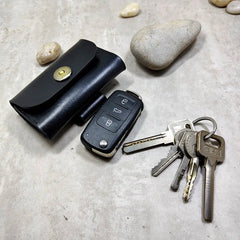 Leather Car Key Case Waist Bag Holder Wallet Organizer Men BHD