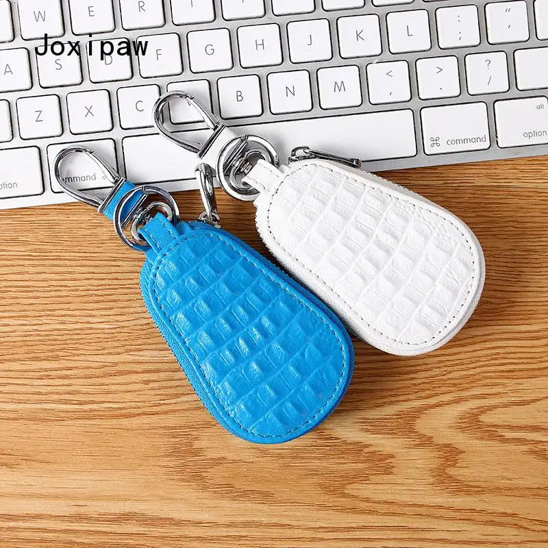 Crocodile Pattern Car Key Pouch Holder Organizer Chain Key Wallet for Women