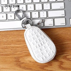 Crocodile Pattern Car Key Pouch Holder Organizer Chain Key Wallet for Women