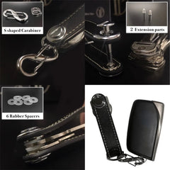 Leather Car Key Pouch Wallet Holder Organizer