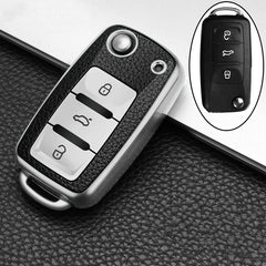 Car key case keychain wallet leather wallet keychain purse key holder