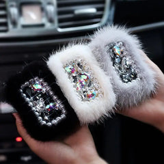 Diamond Car Key Case Lady Key Protection Cover Keychain Wallet