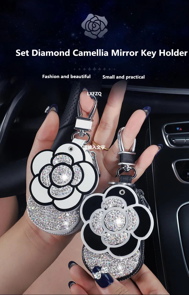 Universal Lady Car Key Protection Cover Diamond Key Case High-End Keychain