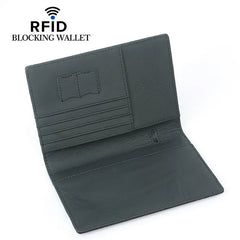 RFID Passport Cover with Carbon Fiber Microfiber and Leather