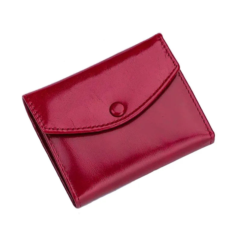 High Oil Waxing Leather Women's Wallet Cowhide Female Wallets Sales