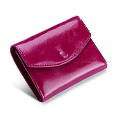 High Oil Waxing Leather Women's Wallet Cowhide Female Wallets Sales