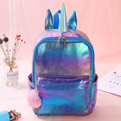 Carton School Bags Pu Woman Backpack Polyester Waterproof Book Bag