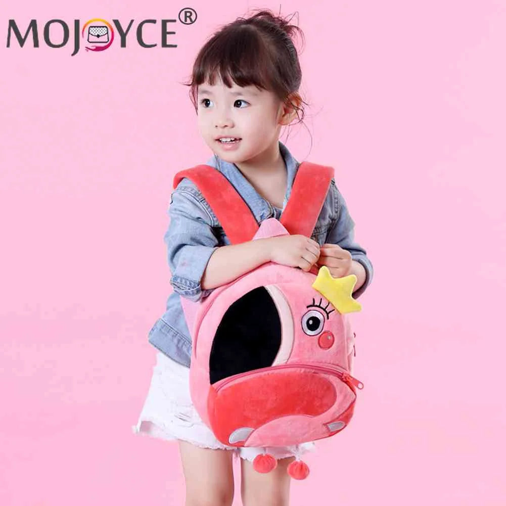 Cartoon Animal Backpack Plush Kids Book Bag Travel Bookbags School Bags