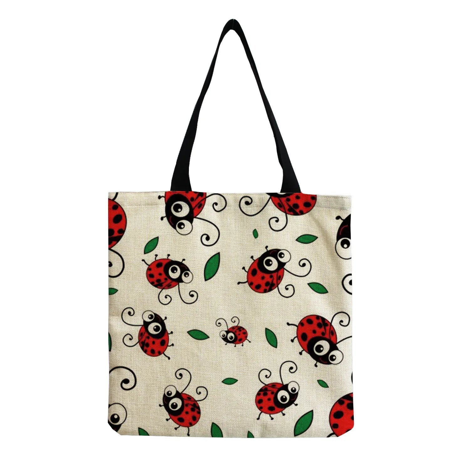Cartoon Animal Bee Insect Women Shoulder Bag Eco Friendly Tote Handbag