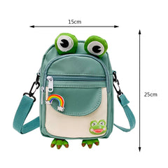 Cartoon Animal Commute Bag Nylon Phone Bag Earphone Hole