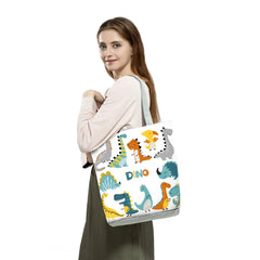 Cartoon Dinosaur Handbags Eco-Friendly High Capacity Shoulder Bag