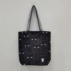 Cat Print Cartoon Animal Handbag Shoulder Bags Women Shopper Shopping