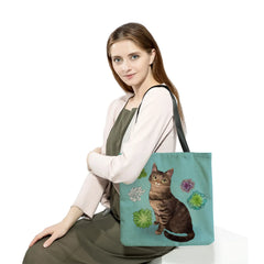 Cartoon Animal Printed Women Shoulder Bag Cat Eco Reusable Handbag
