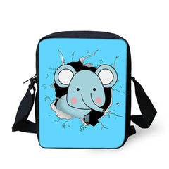 Cartoon Animal Style Pattern Teenager Kids Messenger Bag Casual Cross-body Bags