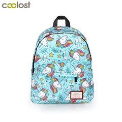 Unicorn Panda Backpack For Girls School Bags Kids Bookbag