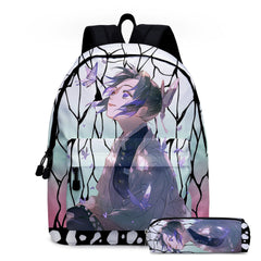 Anime Girls Small Backpack Children School Bags Gift Two Piece Schoolbag