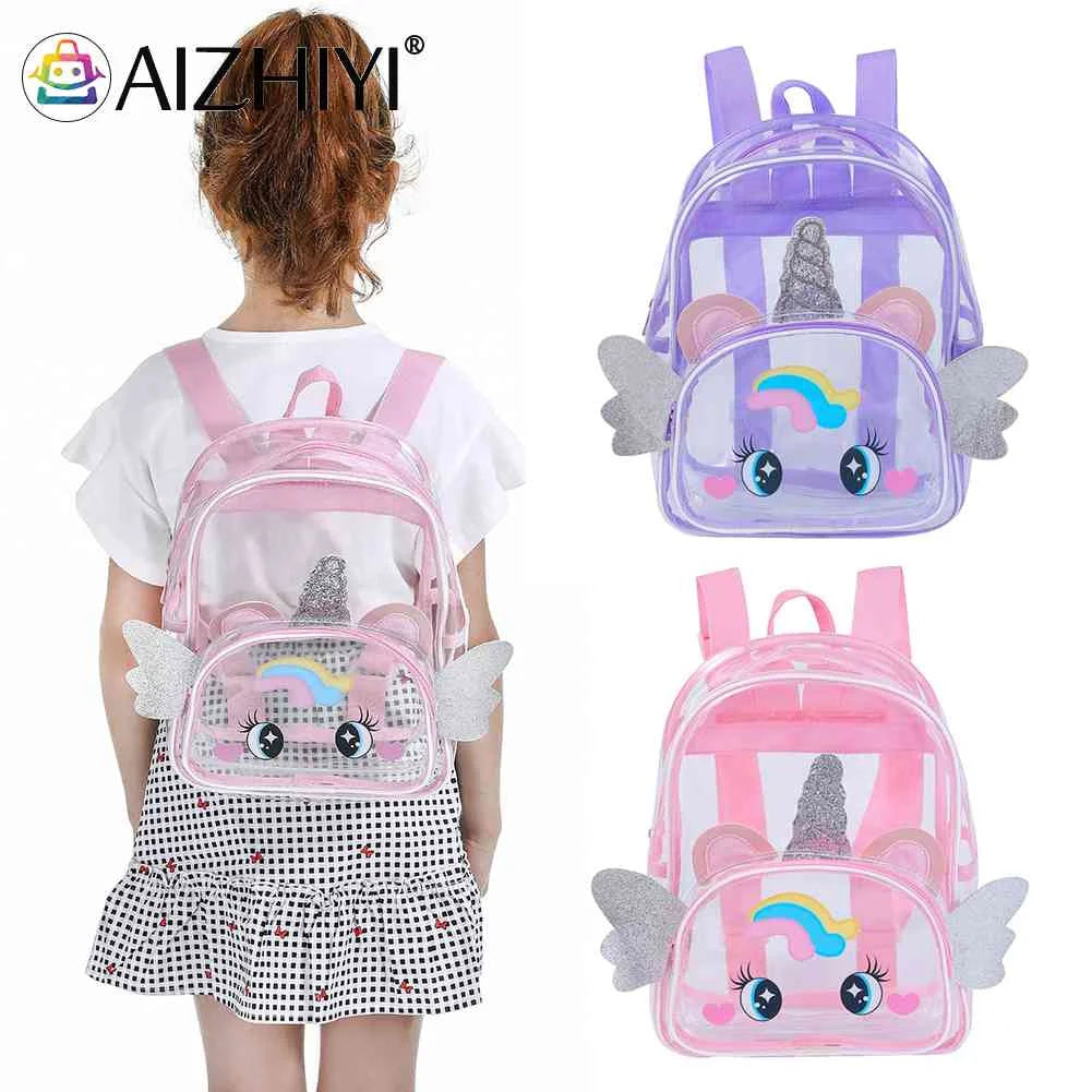 Clear Big Eyes Cartoon Backpack for Kids Girl Boy Children School Bags