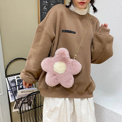 Furry Star Shoulder Bag Chain Winter Crossbody Bag
