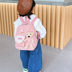 Bear Toy School Bag for Kids Kindergarten Children Backpacks