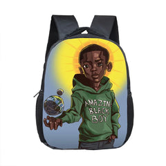 Cartoon Boy Kindergarten Backpack Polyester Shoulder Bag Mochila Escolar