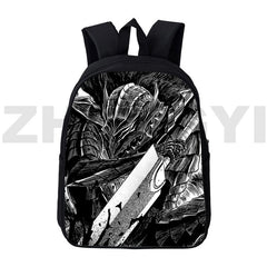 Anime 3D Berserk Backpack Harajuku Teen Schoolbag 16 Inch Laptop Rucksack