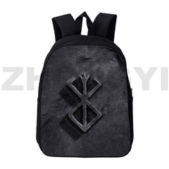 Anime 3D Berserk Backpack Harajuku Teen Schoolbag 16 Inch Laptop Rucksack