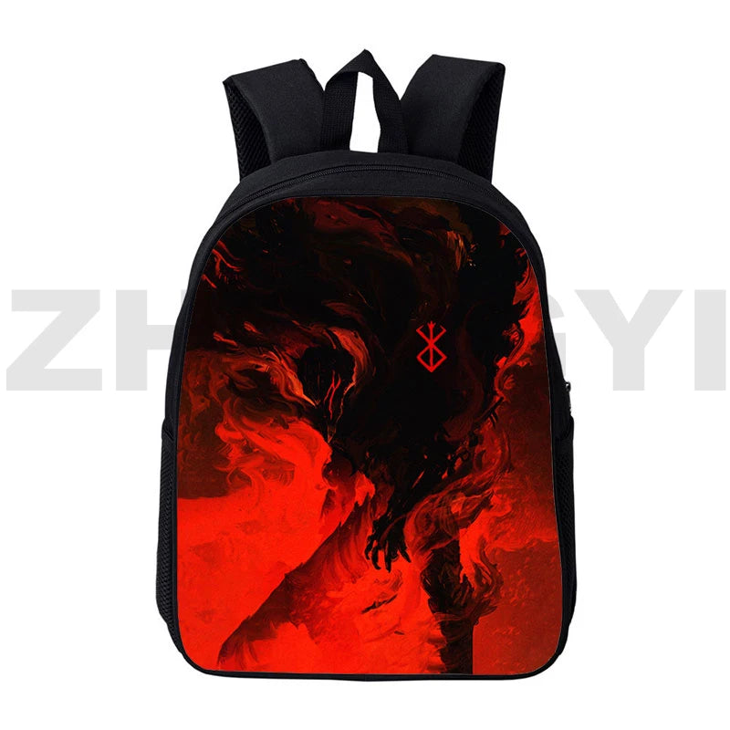 Anime 3D Berserk Backpack Harajuku Teen Schoolbag 16 Inch Laptop Rucksack