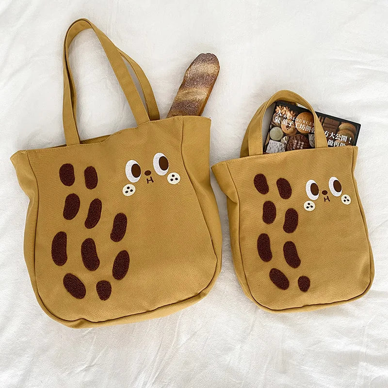 Embroidered Shoulder Bag Large Capacity Drawstring Tote Purse Handbags