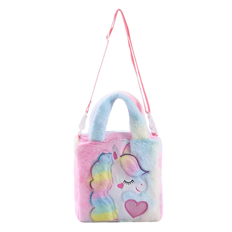 Unicorn Girl Messenger Bag Kids Crossbody Handbag